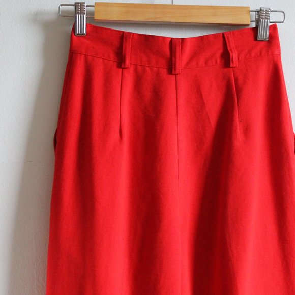 1980s Red Trousers / 24W / Editions Lifestyle - Picture 5 of 6